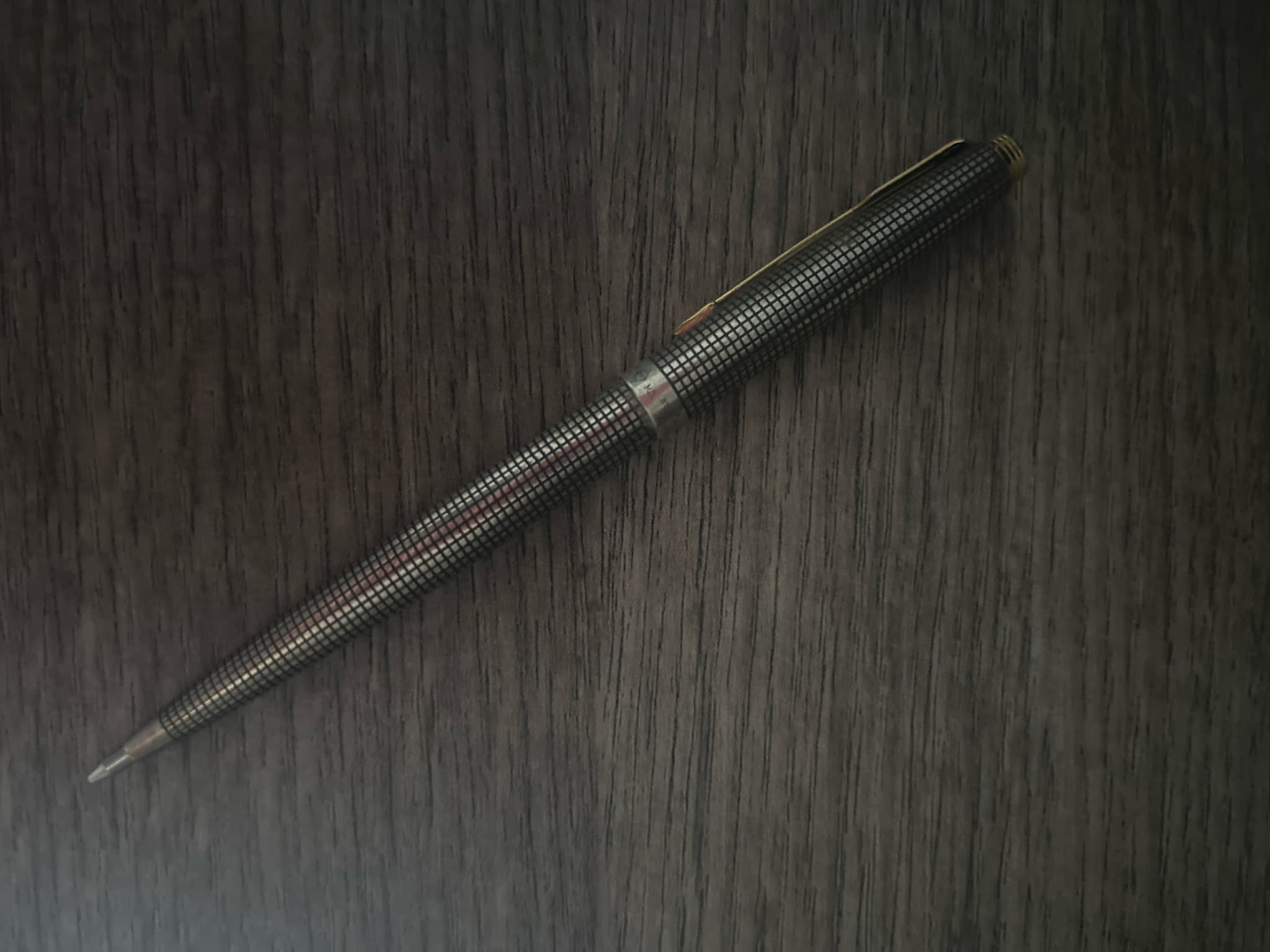 Wahl-Eversharp Deco Band / Dot Pattern Metal Pencil or Pen