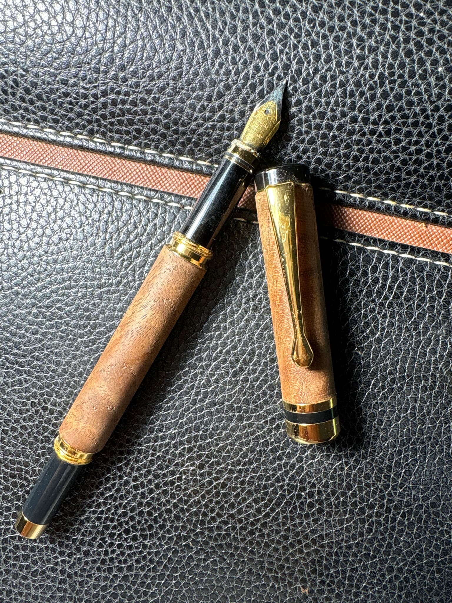 Handmade / Artisan / Unbranded Kit Pen Wood Burl Fountain Pen (Kit Pen)