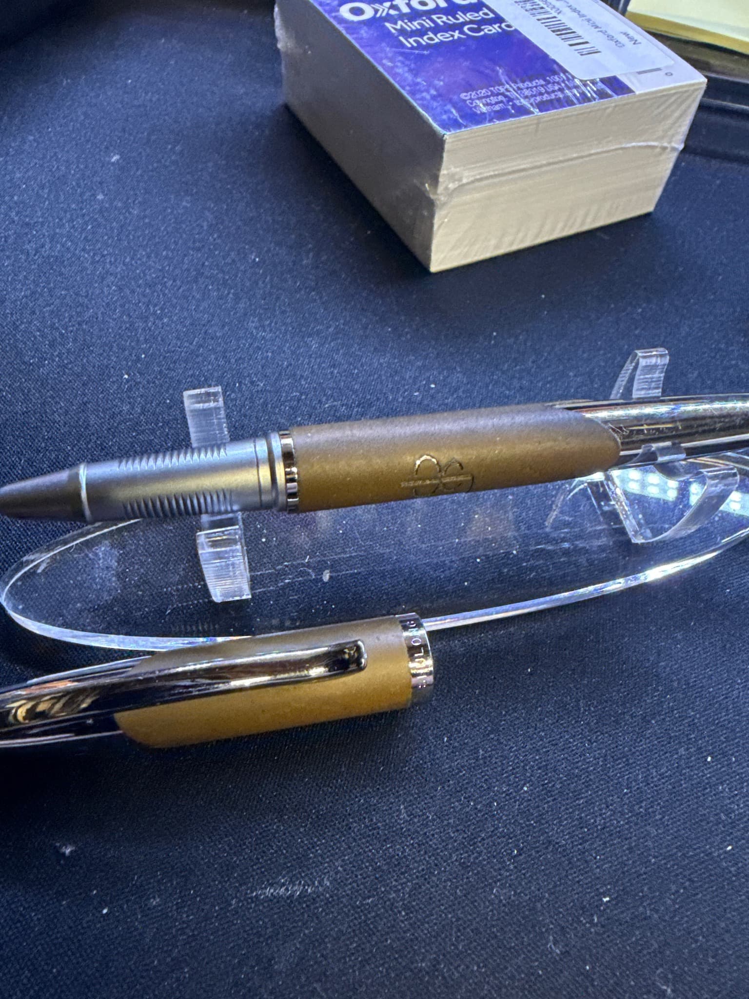 Bulong Leather-wrapped Metal Pen