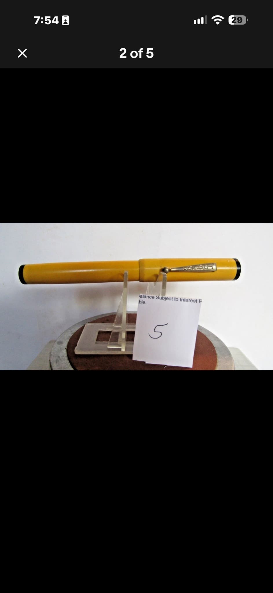 Townsend Flat-Top Vintage Pen