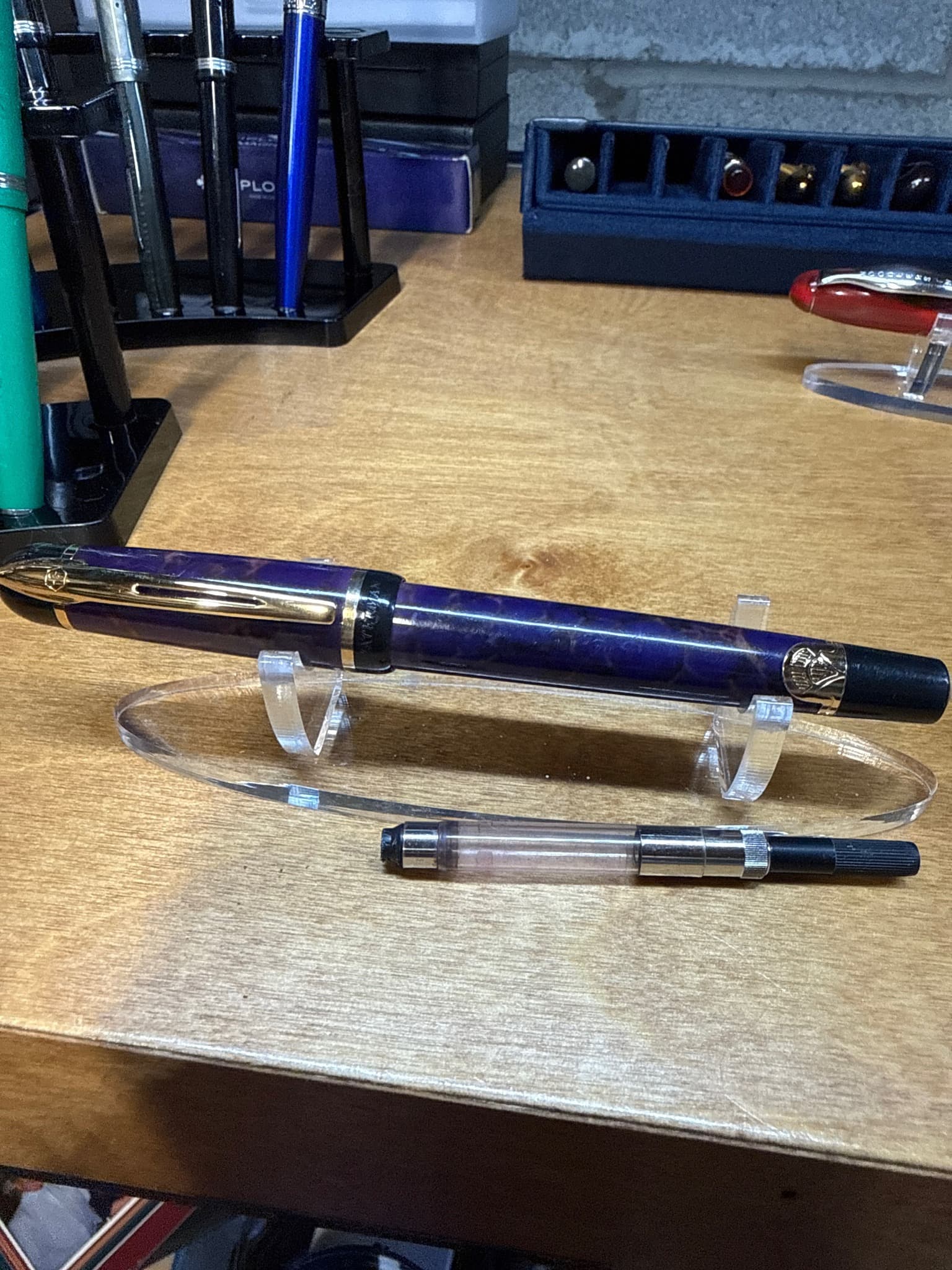 Waterman Carene (or similar modern luxury line, specific edition pattern)