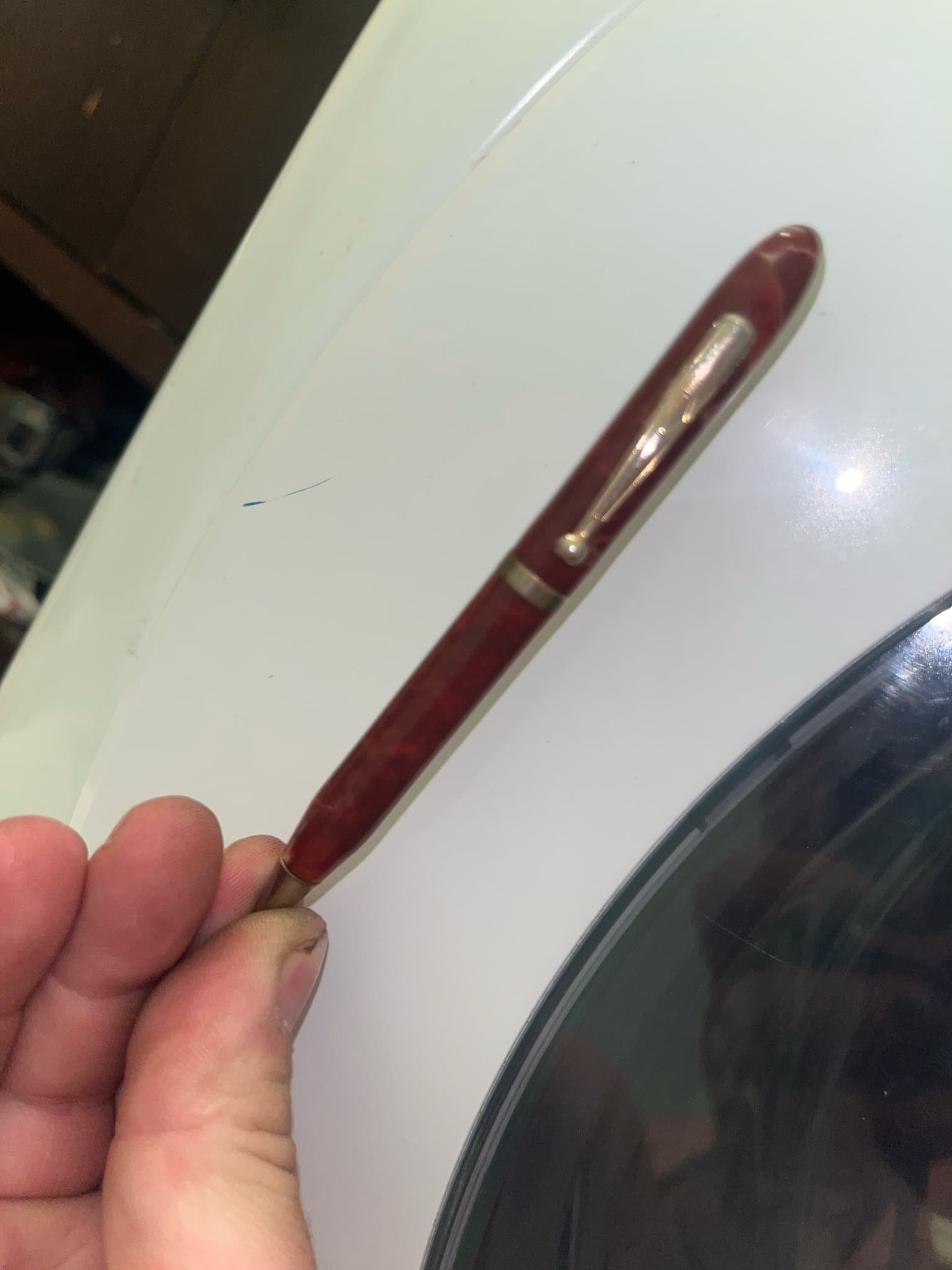 Parker Duofold Junior or similar vintage button-filler