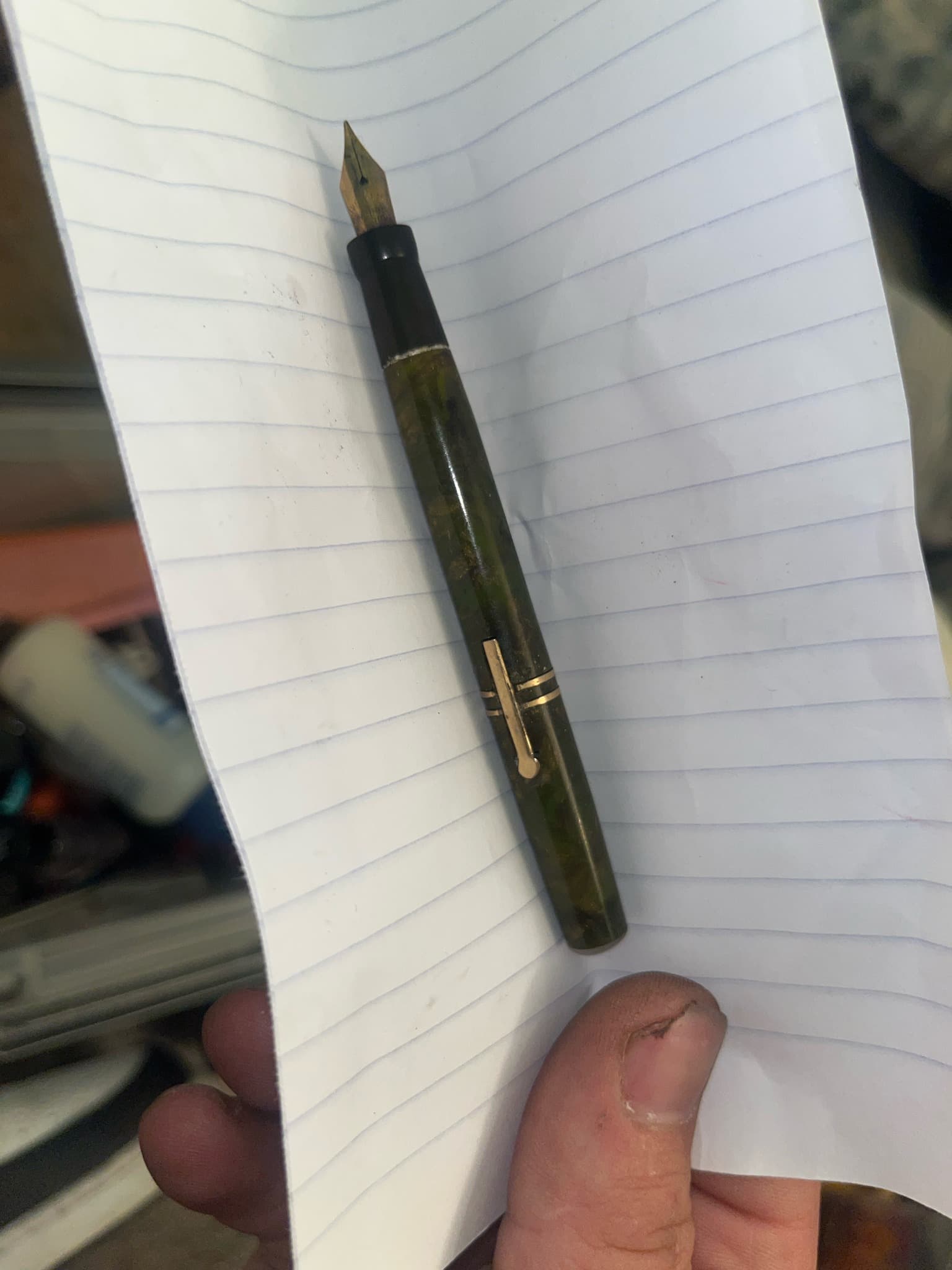 Unknown / Generic Vintage (Likely Third-Tier US Manufacturer) Flat-Top Pocket/Junior Pen
