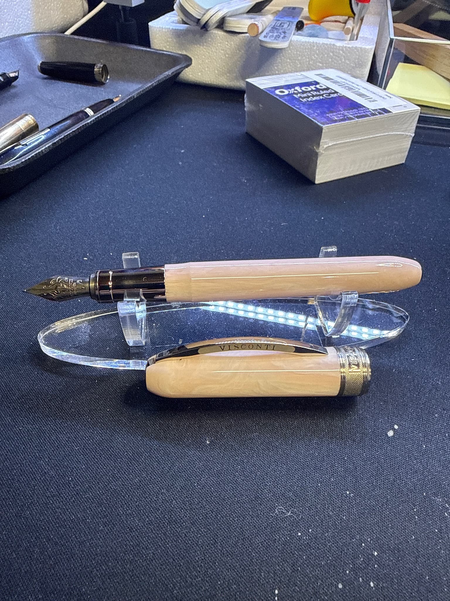 Visconti Homo Sapiens Crystal Swirl (or similar acrylic/resin variant)