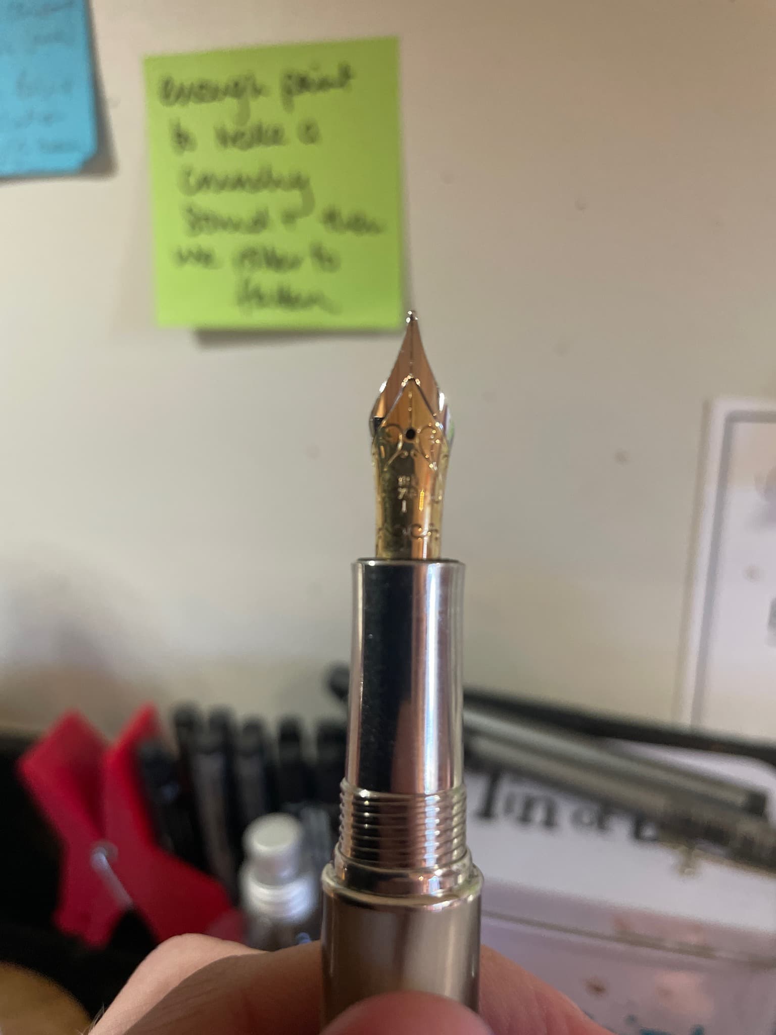 Montblanc Meisterstück Solitaire Stainless Steel (or similar metal-body model)